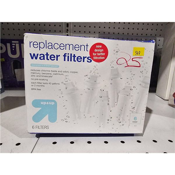 Brita Compatable Replacement Water Filters - 6 Pack