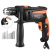 Image 1 : TACKLIFE 1/2-inch Hammer Drill, 6Amp/2800rpm Corded Dual Electric Drill with 12 Pcs Bits-PID01A