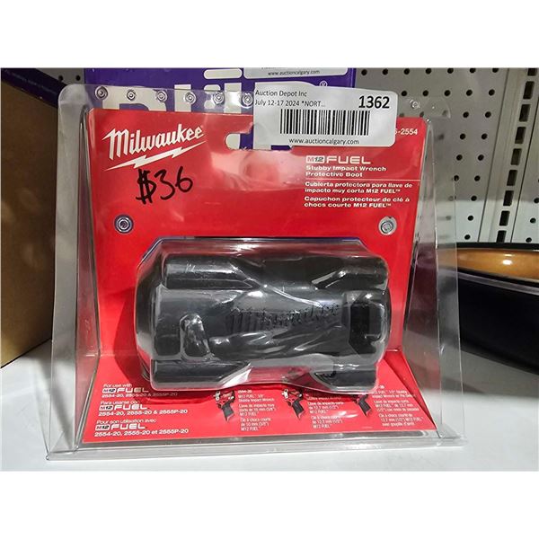 Milwaukee m12 Fuel Stubby Impact Wrench Protective Boot