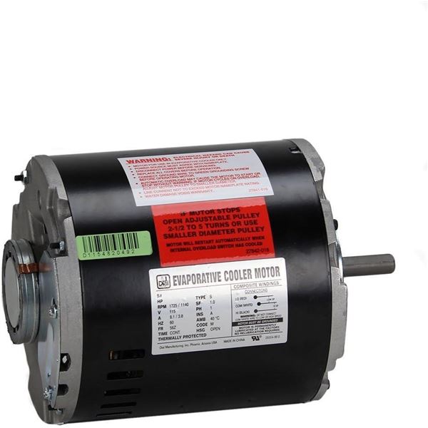 Dial 2-Speed 1/2 HP 115- Volt Permanently Lubricated Evaporative Cooler Motor