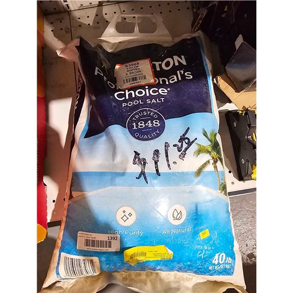 Morton Salt Professional Pool Salt 40 Lbs