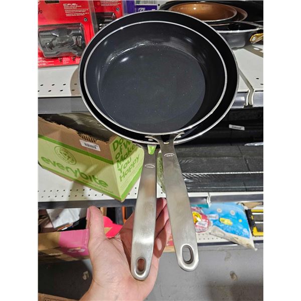 Lot of 2 OXO Non Stick Frying Pans