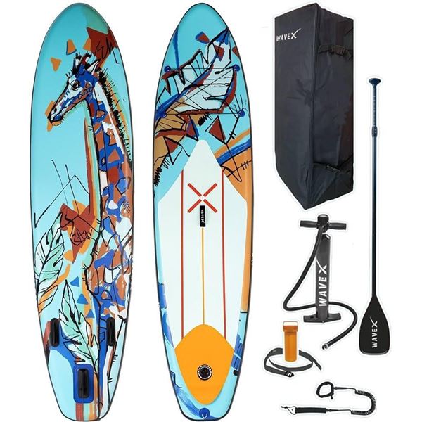 WaveX 10'6 Inflatable Stand Up Paddle Board Premium Paddleboard Accessories