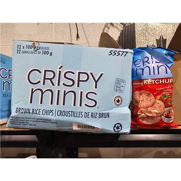 Crispy Minis Ketchup Rice Chips 12x100g