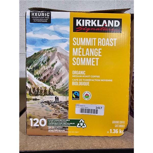 Kirkland Summit Roast Organic Medium Roast Coffee 120 K Cups