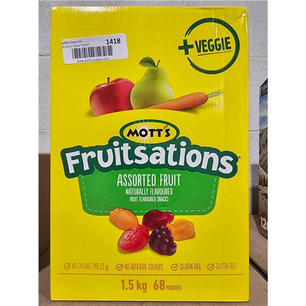 Mott;s Fruitsations Assorted Fruit Snacks 1.5 Kg