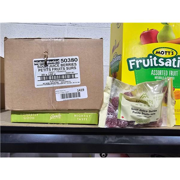 Mighty Marked Sour Juice Berries 20x140g