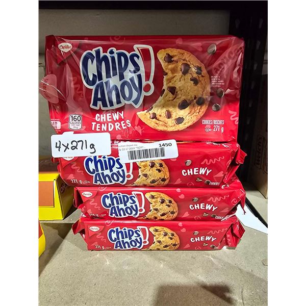 Christie Chips Ahoy Chewy Chocolate Chip Cookies 4x271g