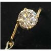 Image 4 : 10K Yellow Gold Lab Grown Diamond (1.02Ct,Vs1,E) Ring (~Size 6.75)(Ring is resizable for $40) (~weig