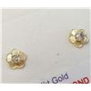 Image 2 : 14K Yellow Gold Diamond And Mother Of Pearl 2In1(0.1ct) Earrings (~weight 0.44g), Made in Canada, Ap