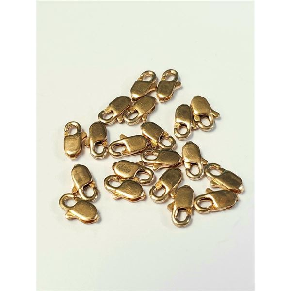 14K Gold Filled Pack Of 20Pcs 4.17G Lobster Clasp, Suggested Retail Value $120