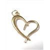 Image 1 : 14K Yellow Gold Heart 0.72G Pendant, Suggested Retail Value $300
