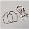 Image 2 : Silver 2 Earring Earrings, Suggested Retail Value $100
