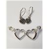 Image 1 : Silver 2 Earring Set, Suggested Retail Value $100