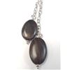 Image 1 : Silver 24" Total Natural Wood Necklace, Suggested Retail Value $120