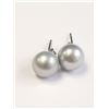 Image 2 : Silver Pearl Earrings, Suggested Retail Value $400