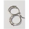 Image 3 : Silver Created Alexandrite Hoop Earrings, Suggested Retail Value $200