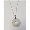 Image 2 : Silver Jade 16" Necklace, Suggested Retail Value $160