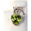 Image 1 : Silver Peridot(0.7ct) Pendant, Made in Canada, Suggested Retail Value $120