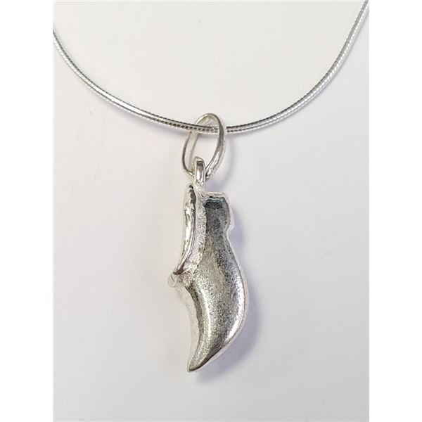 Silver Shoe 16" Necklace, Suggested Retail Value $80