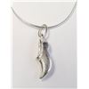 Image 1 : Silver Shoe 16" Necklace, Suggested Retail Value $80