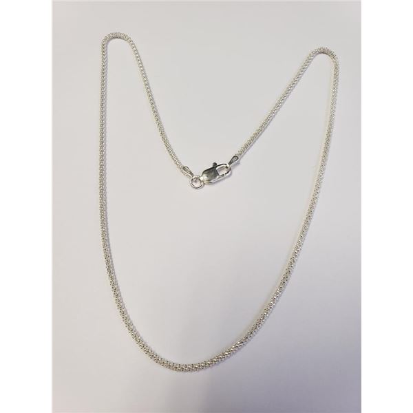 Silver 3.15G 16" Necklace, Suggested Retail Value $60