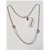 Image 1 : Silver 18" Persona Label Necklace, Suggested Retail Value $95