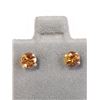 Image 1 : 10K Yellow Gold Citrine(0.6ct) Earrings, Made in Canada, Suggested Retail Value $200