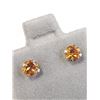 Image 2 : 10K Yellow Gold Citrine(0.6ct) Earrings, Made in Canada, Suggested Retail Value $200