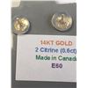 Image 4 : 10K Yellow Gold Citrine(0.6ct) Earrings, Made in Canada, Suggested Retail Value $200
