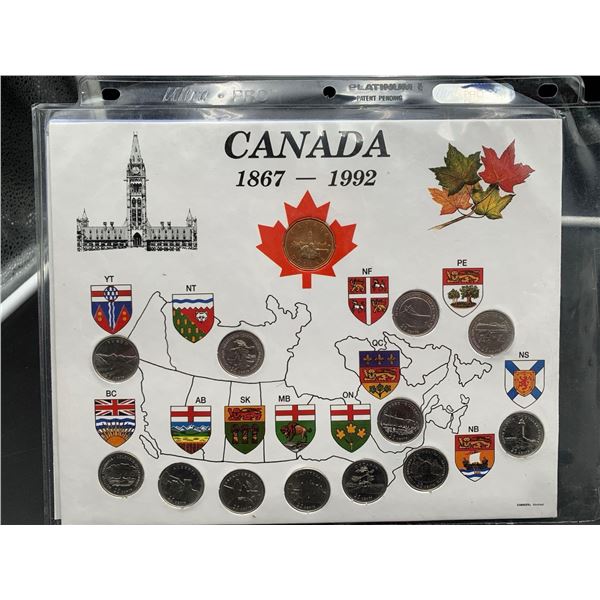 ESTATE ITEM - Canada 1867-1992 Provincial Quarters Mint Set