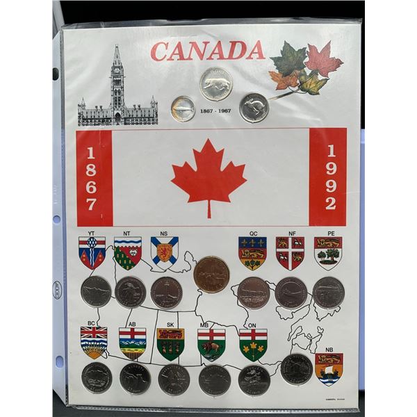 ESTATE ITEM - Canada 1867-1992 Provincial Quarters Mint Set and Canada 1867-1967 Mint Centennial $1.