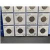 Image 4 : ESTATE ITEM - Set of Canada Nickels 1922-1952 King George V and VI Silver Cataloged LOT of 19