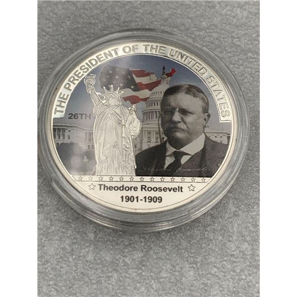 ESTATE ITEM - Theodore Roosevelt Commemorative Presidential Cased Coin