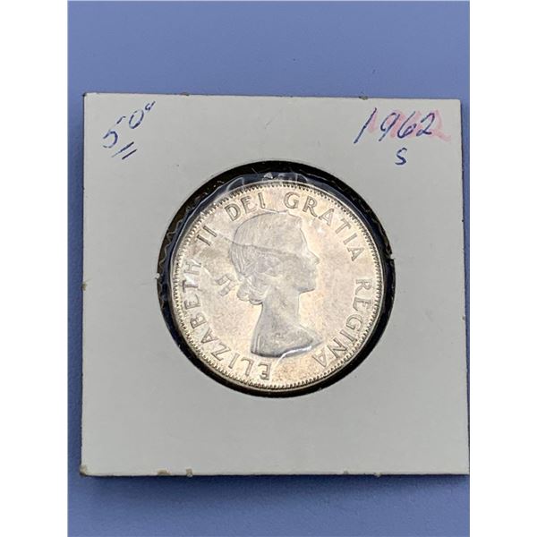 ESTATE ITEM - Canada 1962 Silver Half Dollar Coin