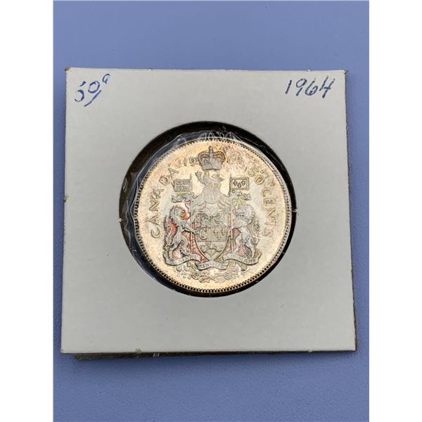 ESTATE ITEM - Canada 1964 Silver Half Dollar Coin