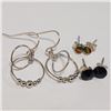 Image 1 : Silver Lot Of 3 Earrings (~Size 0) (~length 0inches), Suggested Retail Value $120