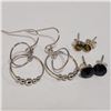Image 2 : Silver Lot Of 3 Earrings (~Size 0) (~length 0inches), Suggested Retail Value $120