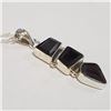 Image 2 : Silver Garnet Necklace (~Size 0) (~length 21inches) (~weight 10.4g), Suggested Retail Value $500 (Es