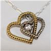 Image 1 : Silver Cubic Zirconia Necklace (~Size 0) (~length 16inches), Suggested Retail Value $100