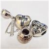 Image 1 : Silver Pack Of 4 Beads (~Size 0) (~length 0inches) (~weight 7.6g), Suggested Retail Value $200 (Esti