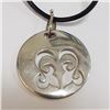 Image 1 : Silver W/ Cord Pendant (~Size 0) (~length 0inches) (~weight 7.25g), Suggested Retail Value $160