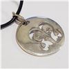 Image 2 : Silver W/ Cord Pendant (~Size 0) (~length 0inches) (~weight 7.25g), Suggested Retail Value $160