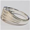 Image 3 : Silver Cubic Zirconia Ring (~Size 6)(Ring is resizable for $40) (~length 0inches) (~weight 5.19g), S