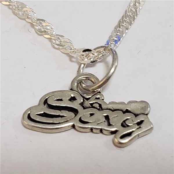 Silver Necklace (~Size 0) (~length 16inches), Suggested Retail Value $100