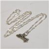 Image 3 : Silver Necklace (~Size 0) (~length 16inches), Suggested Retail Value $100