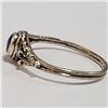 Image 3 : Silver Gemstone Ring (~Size 8.5)(Ring is resizable for $40) (~length 0inches), Suggested Retail Valu