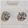 Image 5 : 10K Yellow Gold Moissanite(1.45ct) Earrings (~Size 0) (~length 0inches), Suggested Retail Value $800