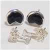Image 1 : Silver Lot Of 2 Black Onyx Earrings (~Size 0) (~length 0inches), Suggested Retail Value $100