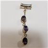 Image 1 : Silver Amethyst Pendant (~Size 0) (~length 0inches), Suggested Retail Value $100